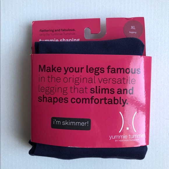 YUMMIE TUMMIE, NAVY BLUE LEGGINGS, NWT, SZXL - Picture 4 of 6